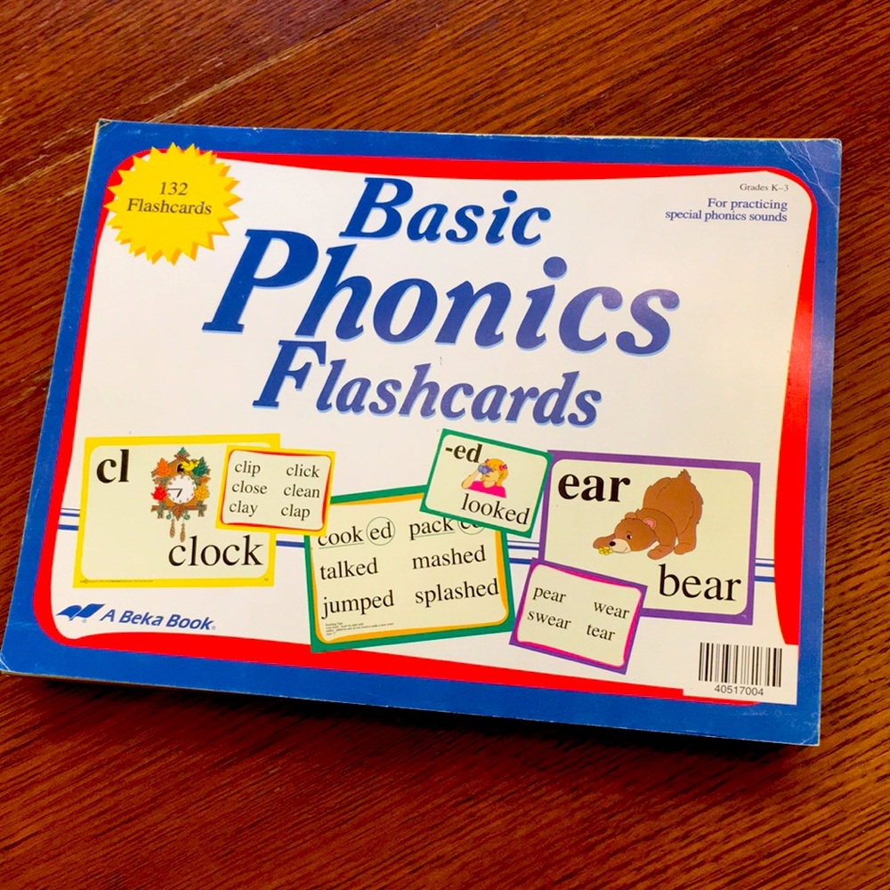 Abeka Basic Phonics Flashcards